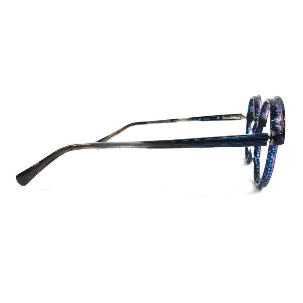 J. F. Rey Eyeglasses Frames JF1528 2520 Blue Brown Horn Cat Eye 54-19-143